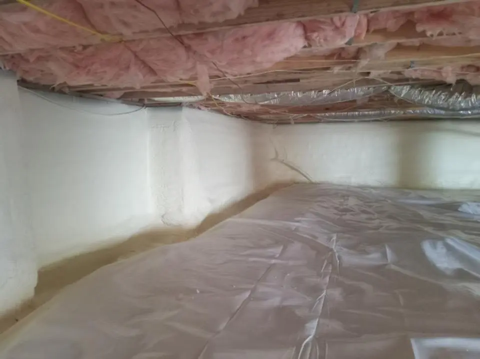 Crawl space encapsulation with closed-cell spray foam for Roof Maintenance in Niskayuna