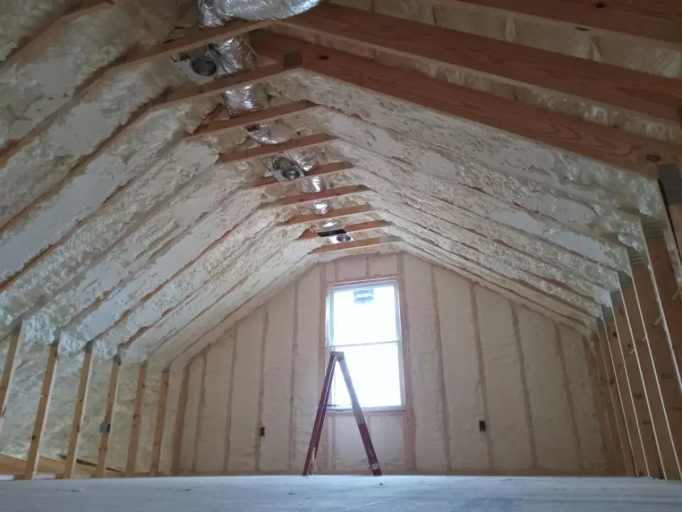 Spray foam roofing application for Crawl Space Insulation project in Niskayuna